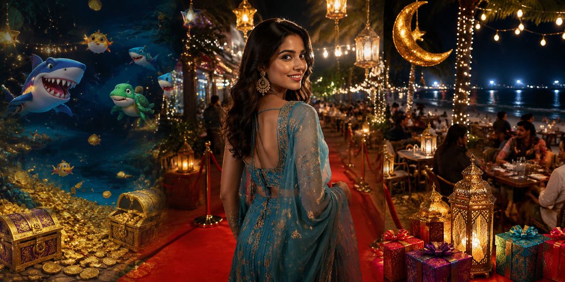 ঢাকায় ঈদ উৎসবে ফিশিং গেম উপভোগ করছেন একজন ব্যবহারকারী