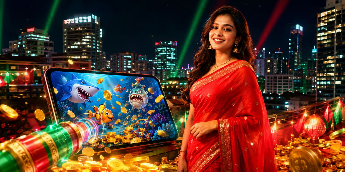 ঢাকায় ফিশিং গেম খেলছেন একজন ব্যবহারকারী, পাশে ঐতিহ্যবাহী শাড়ি পরিহিত